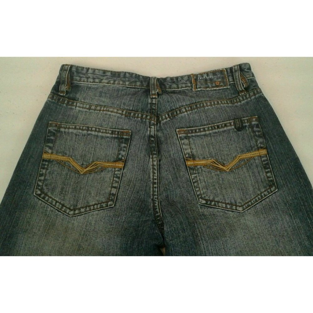 Mens True Republic Straight Leg Jeans Tag Size 30